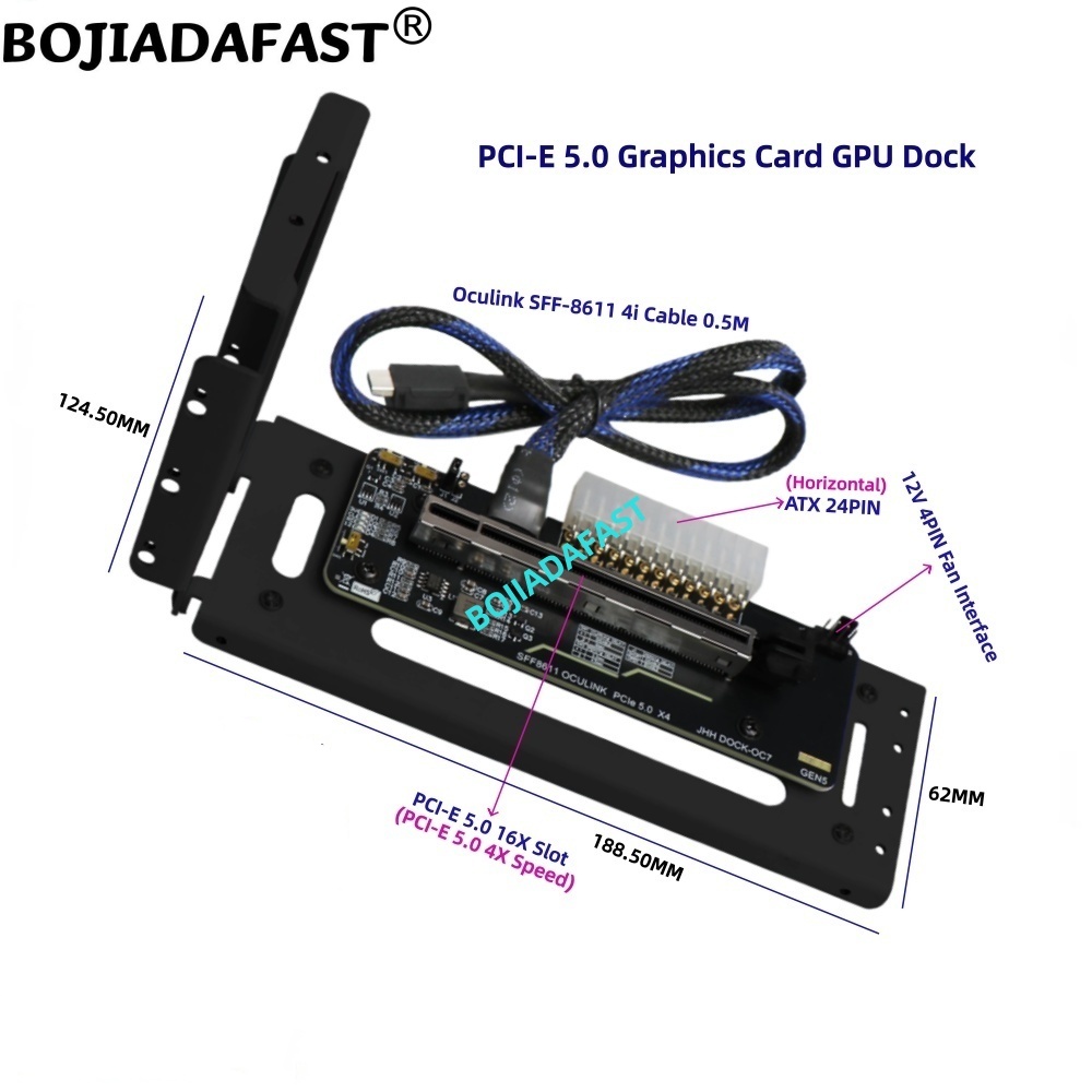 Pcie 5.0 Gpu Riser Cable - Tarjeta Gráfica Externa PCI-E 5.0 X4