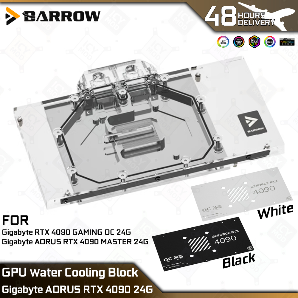 Rtx 4090 Water Block - Barrow GPU bloque enfriador de agua