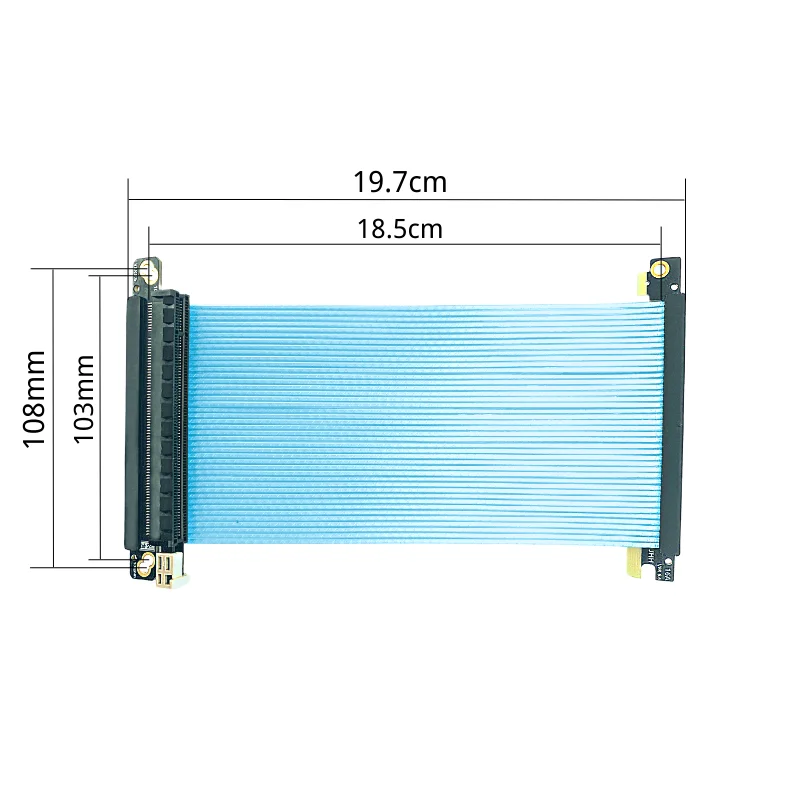 Cable elevador Pcie 4,0 invers - Itx Gpu Riser Pcie 4.0 16X reseña y precio