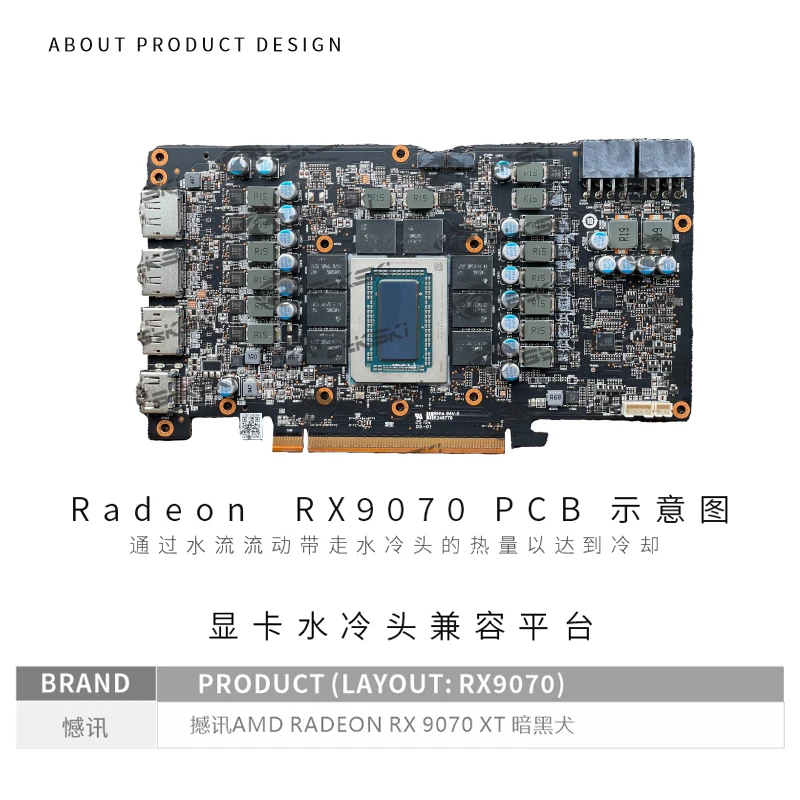 Bykski A-PC9070XT-X Bloque GPU - Rx 9070 Xt reseña y precio